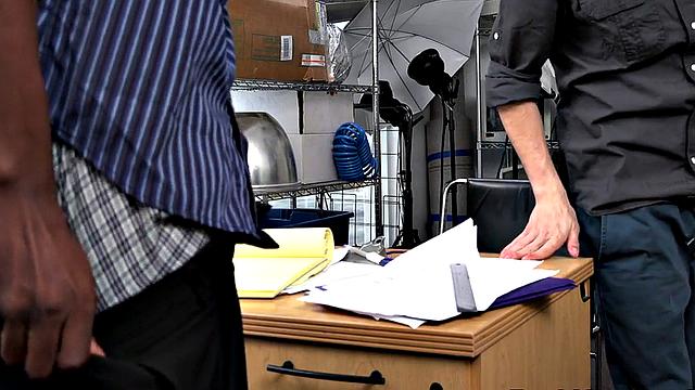 BBC dominates POV office ass with rough deepthroat and hardcore ass fisting action