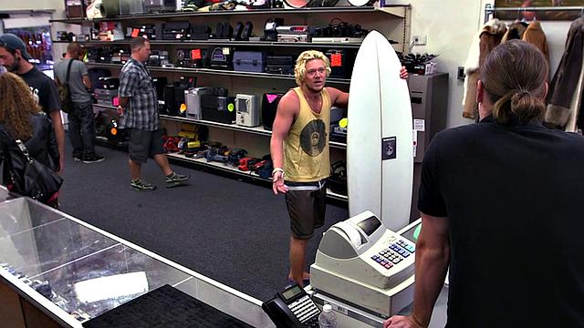 Amateur blond fucked in pawn shop office after blowjob