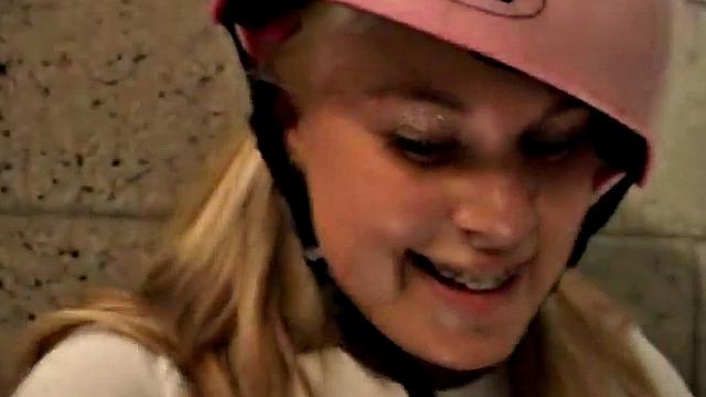 Cute blonde enjoys solo pleasure