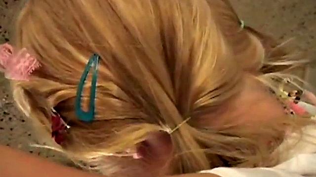 Cute blonde enjoys solo pleasure