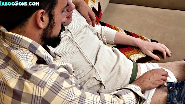 Taboo daddies bareback rimmed stepson while alone