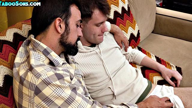Taboo daddies bareback rimmed stepson while alone