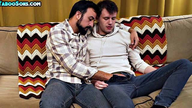 Taboo daddies bareback rimmed stepson while alone