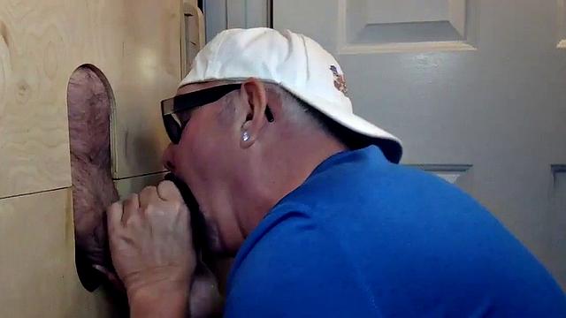 Gloryhole mature deepthroats before bareback sex