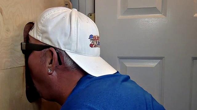 Gloryhole mature deepthroats before bareback sex