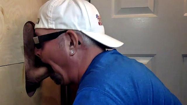 Gloryhole mature deepthroats before bareback sex