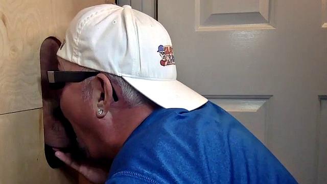 Gloryhole mature deepthroats before bareback sex