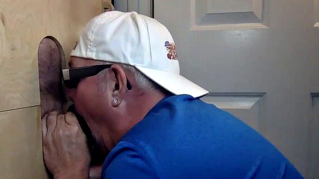 Gloryhole mature deepthroats before bareback sex