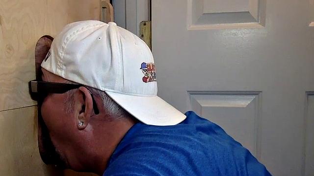 Gloryhole mature deepthroats before bareback sex