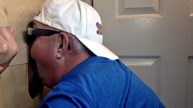 Gloryhole mature deepthroats before bareback sex