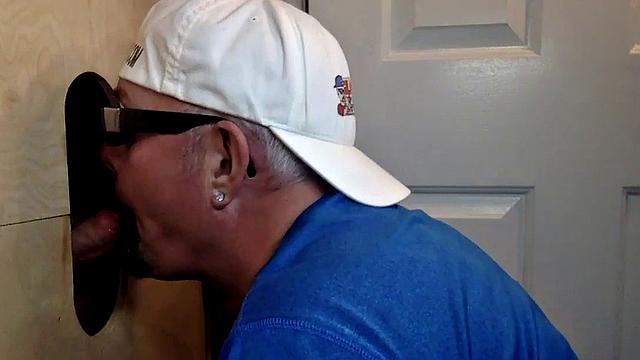 Gloryhole mature deepthroats before bareback sex