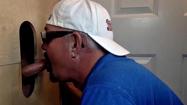 Gloryhole mature deepthroats before bareback sex