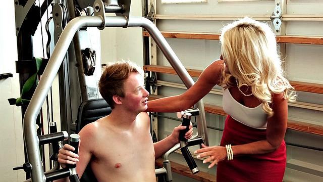 A young dude's cock for Dana Rey's ass