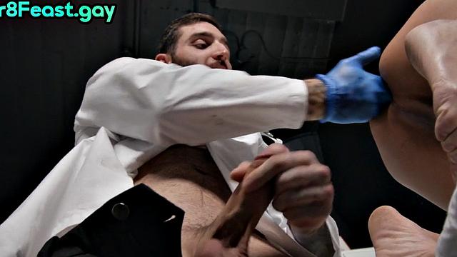 Asian straight dude fucked by doctor in tight anal hole