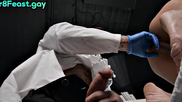 Asian straight dude fucked by doctor in tight anal hole