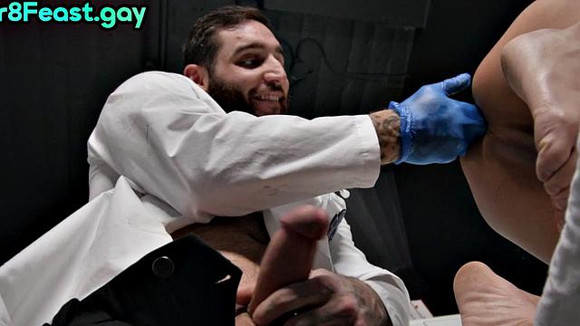 Asian straight dude fucked by doctor in tight anal hole