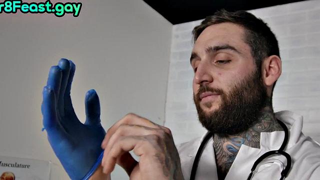 Asian straight dude fucked by doctor in tight anal hole