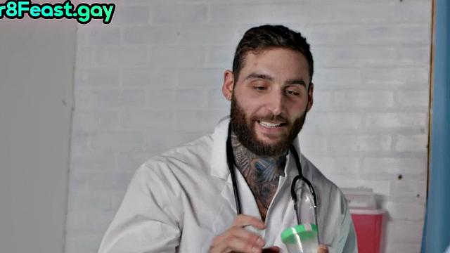 Asian straight dude fucked by doctor in tight anal hole