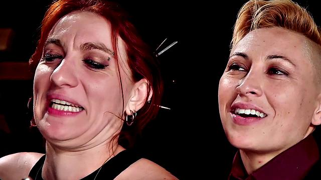 BDSM MILF enjoys hardcore fucking on big white cock