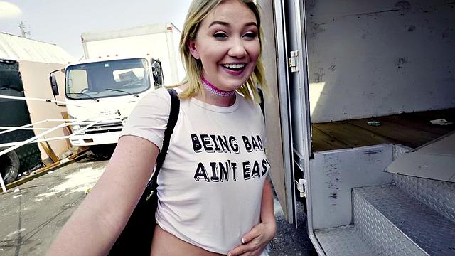 Saucy Blonde Fucks for Cash