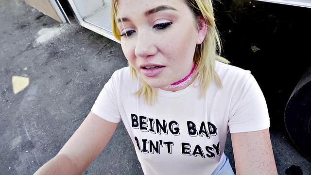 Saucy Blonde Fucks for Cash