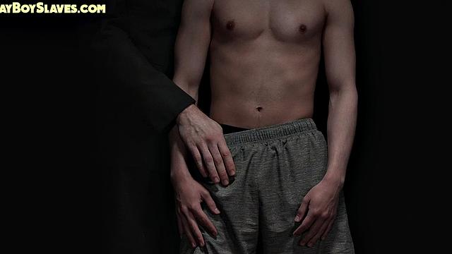 Petite 21yo sub toyed with dildo by DILF in suit