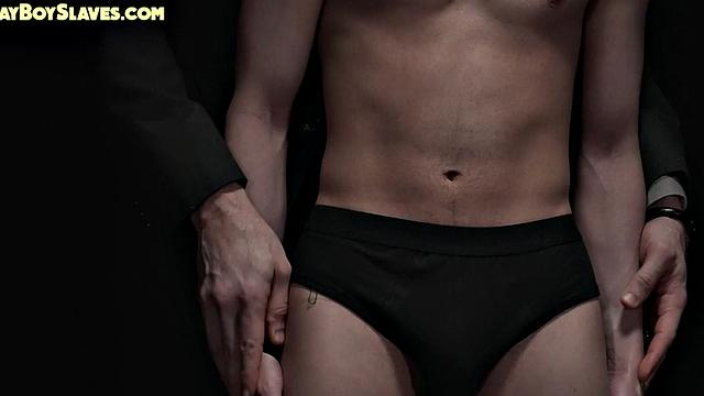 Petite 21yo sub toyed with dildo by DILF in suit