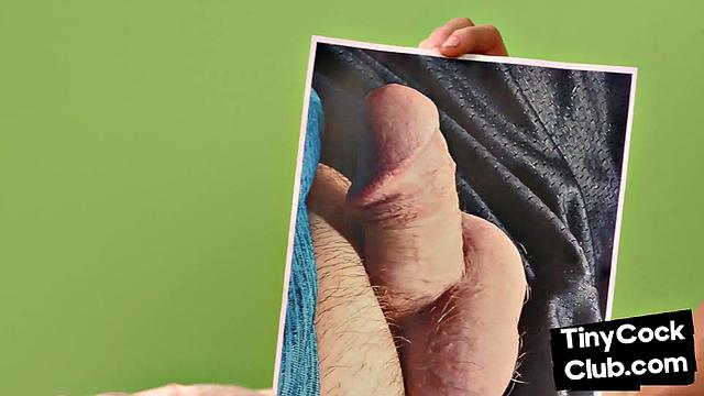 Tattooed cougar comments on small cock