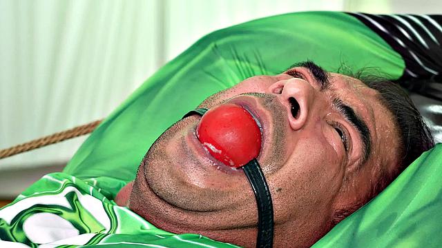 BDSM cosplay hunk barebacked at infirmary till climax