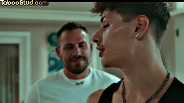 Kinky 21yo stepson fucked by buff stepdad in taboo anal