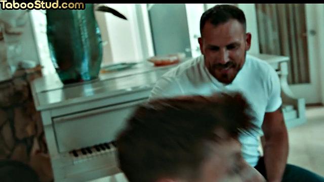 Kinky 21yo stepson fucked by buff stepdad in taboo anal