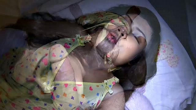 Sonia: Yellow Babydoll Pushed In Cum