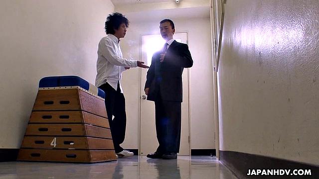 Nasty teacher Yayoi gets multiple cocks