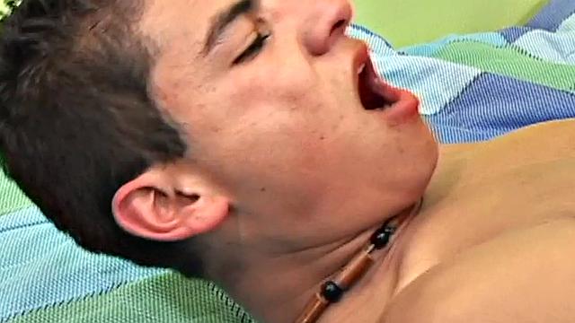 Barebacked Latino fucked in ass at home after rimjob