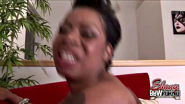 пышная чернокожая Рейгна Спайс скачет на члене и получает по полной