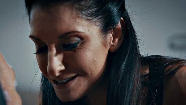 Cougar licked and banged in office by her hubby