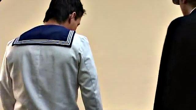 Naughty vintage hunks in bareback 3some