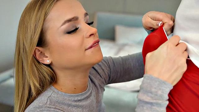Stunning babe doggystyled on desk