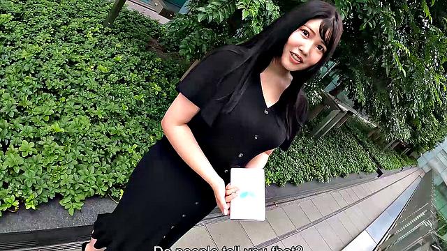 Aina Nanjyo is a model with huge breasts to play with