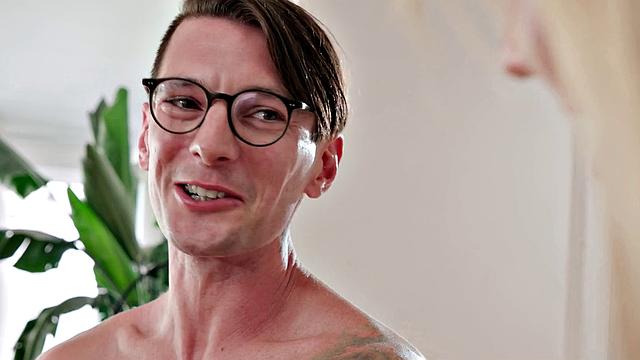 MommyBlowsBest - Blonde Milf Gets Titty Fucked By Poolboy And Receives Footjob