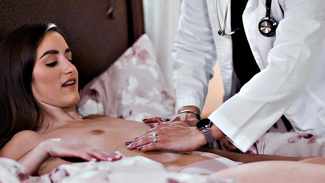 MOMMY'S GIRL - Petite Brunette Fakes Being Sick But Doctor Stepmoms Know