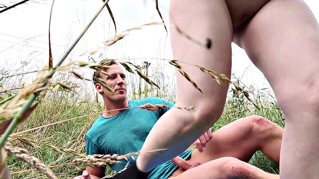 Tattooed Brit babe with big tits takes it hard in the car