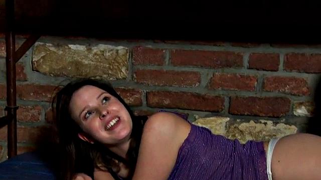 Prison dominas fuck police with dildo in threesome