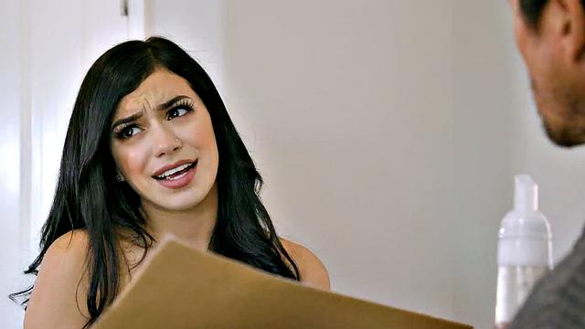 NURU MASSAGE - Naughty Teen Savannah Sixx Gives Stepdad His First NURU Massage