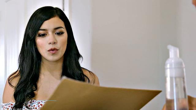 NURU MASSAGE - Naughty Teen Savannah Sixx Gives Stepdad His First NURU Massage