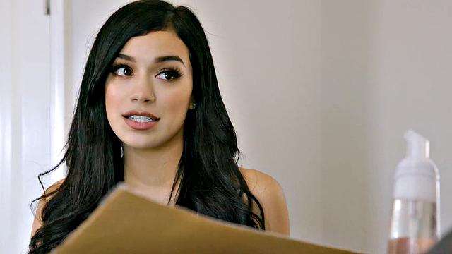 NURU MASSAGE - Naughty Teen Savannah Sixx Gives Stepdad His First NURU Massage