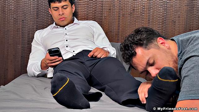 Caleb's Dress Socks &amp;amp; Feet Get Worshiped - Caleb