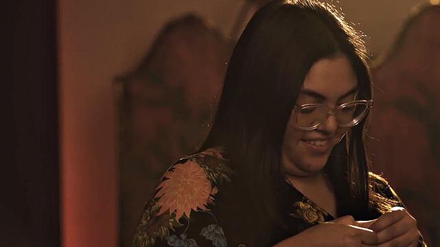 Chubby bondage GF enjoys soft and slow BDSM sex with her BF