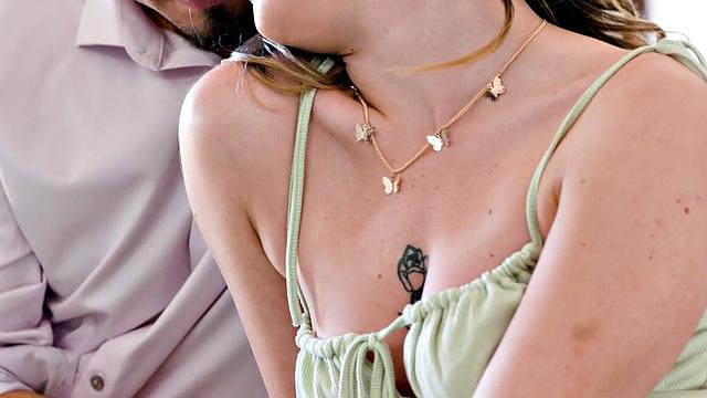 Passionate babe makes love with her lucky BF