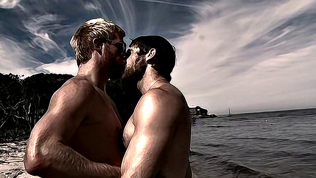 Ass Slamming At The Beach - Christopher Daniels & Colby Keller